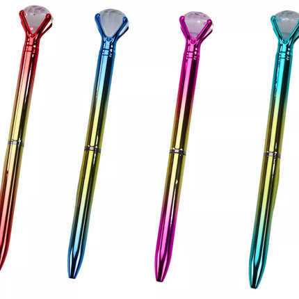 Tušinukas su deimantu, blizgios aukso spalvos, mėlynas įdėklas, 0,7 mm, mišinys