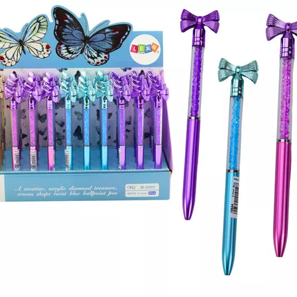 Tušinukas su deimantų lankeliu, mėlynas pildymas, 0,7 mm, įvairių spalvų