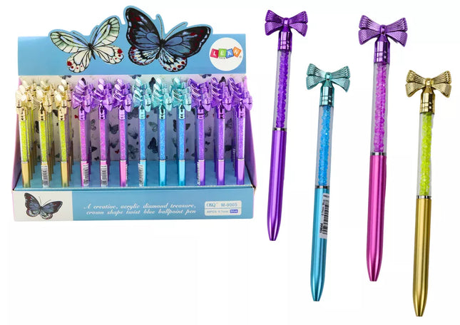 Tušinukas su deimantų lankeliu, mėlynas pildymas, 0,7 mm, įvairių spalvų