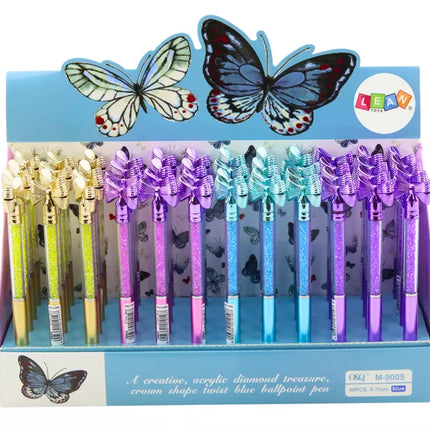 Tušinukas su deimantų lankeliu, mėlynas pildymas, 0,7 mm, įvairių spalvų