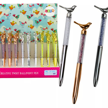 Tušinukas "Bird", mėlynas, papildymas 0.7 mm, įvairus