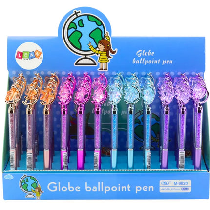 Tušinukas su žvaigždės formos deimantais, mėlynas pildiklis, 0,7 mm, įvairių spalvų