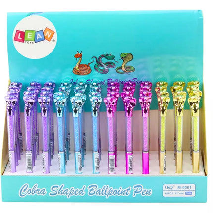 Cobra rutuliukinis rašiklis Diamonds mėlynas papildymas 0,7 mm Mix