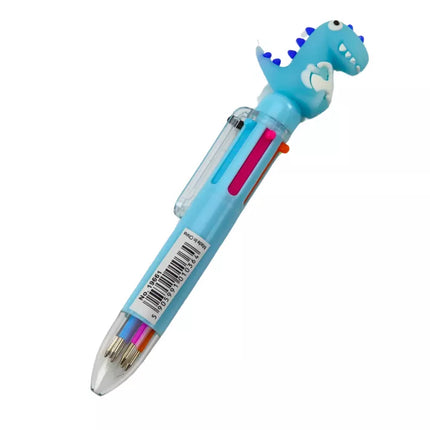 Daugiaspalvis automatinis rašiklis dinozauras, 6 spalvų mišinys