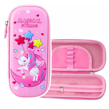 Vienaragis pieštukinė 3D sulankstoma violetinė 23x10x5 cm