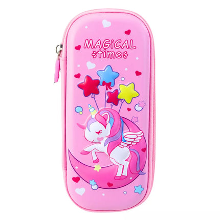 Vienaragis pieštukinė 3D sulankstoma violetinė 23x10x5 cm