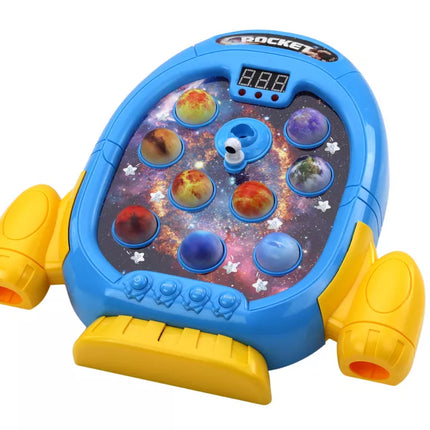 Arkadinio žaidimo „Wac A Mole“ planetų raketa su 6 režimais, šviesomis, garsais ir dūmais