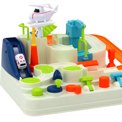 Interaktyvus kliūčių ruožas, parkavimas vaikams, automobiliams