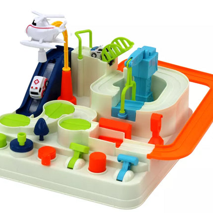 Interaktyvus kliūčių ruožas, parkavimas vaikams, automobiliams