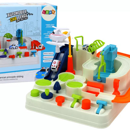 Interaktyvus kliūčių ruožas, parkavimas vaikams, automobiliams