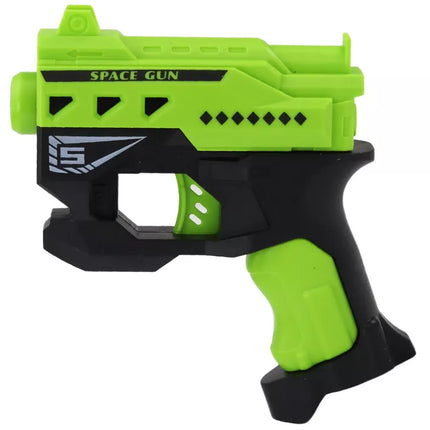 Mini putų strėlių šautuvas su siurbtukais, žalias