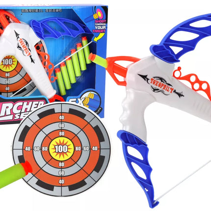 Lankas su taikiniu minkštoms strėlėms su siurbtukais, 6 vnt.