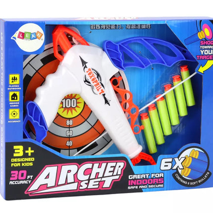 Lankas su taikiniu minkštoms strėlėms su siurbtukais, 6 vnt.