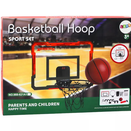 Krepšinio lenta su kamuoliu ir skaitliukų rinkiniu vaikams