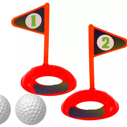 Mini golfo rinkinys vaikams su vežimėliu ant ratų