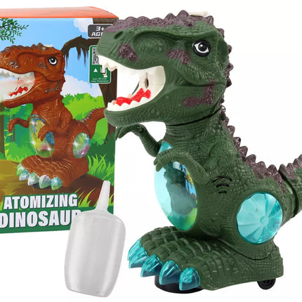 Šokantis dinozauras su kliūčių jutikliais, šviesomis ir garsais, žalias