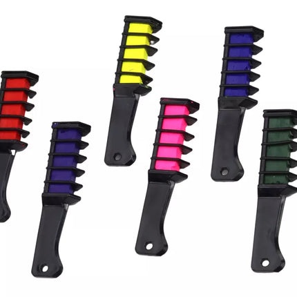 Plaukų dažymo rinkinys kreidelės 6 vnt. matinės