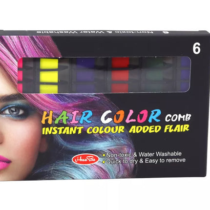 Plaukų dažymo rinkinys kreidelės 6 vnt. matinės