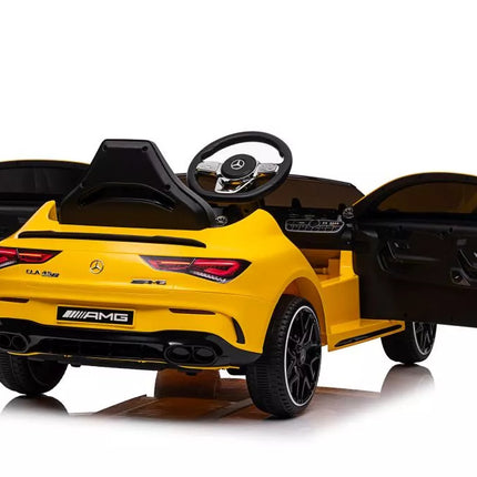 Akumuliatorinis automobilis Mercedes CLA 45s AMG Yellow 4x4