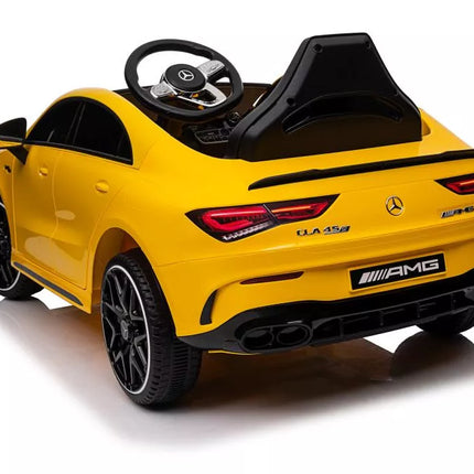 Akumuliatorinis automobilis Mercedes CLA 45s AMG Yellow 4x4