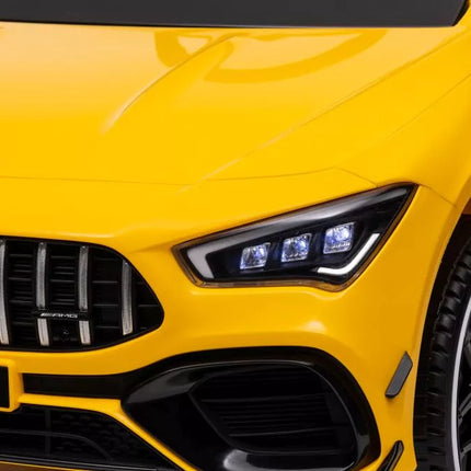 Akumuliatorinis automobilis Mercedes CLA 45s AMG Yellow 4x4