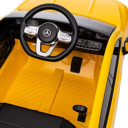 Akumuliatorinis automobilis Mercedes CLA 45s AMG Yellow 4x4