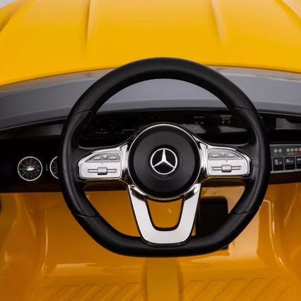 Akumuliatorinis automobilis Mercedes CLA 45s AMG Yellow 4x4