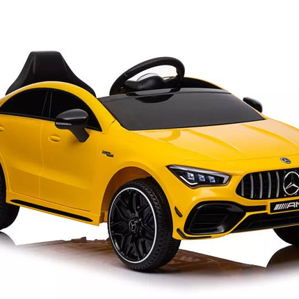 Akumuliatorinis automobilis Mercedes CLA 45s AMG Yellow 4x4