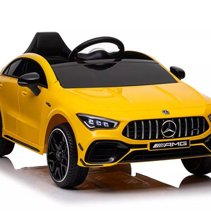 Akumuliatorinis automobilis Mercedes CLA 45s AMG Yellow 4x4