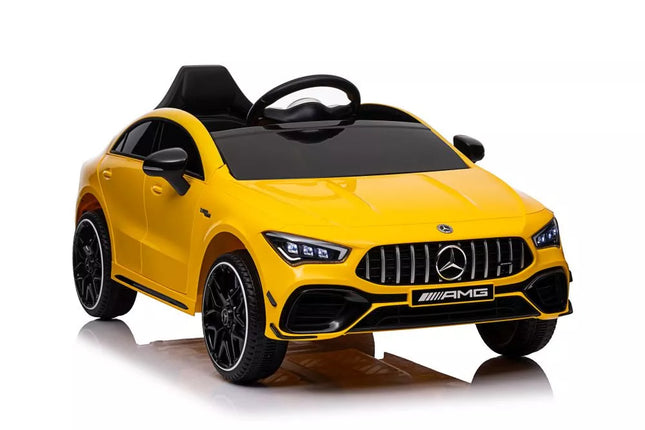 Akumuliatorinis automobilis Mercedes CLA 45s AMG Yellow 4x4
