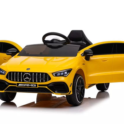 Akumuliatorinis automobilis Mercedes CLA 45s AMG Yellow 4x4