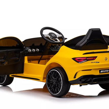 Akumuliatorinis automobilis Mercedes CLA 45s AMG Yellow 4x4