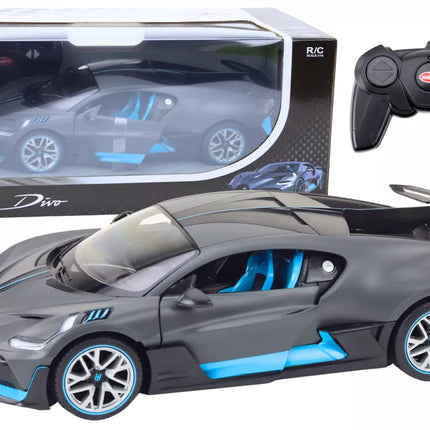 RC automobilio sportinis modelis nuotoliniu būdu valdomas Bugatti Divo atidaromos durys 1:14