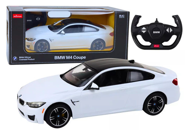 RC Nuotoliniu būdu valdomas automobilis 1:14 BMW M4 Copue baltas