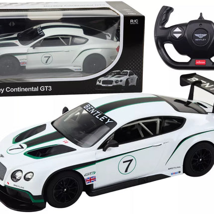 RC sportinis automobilis 1:14 Bentley Continental GT3, baltas