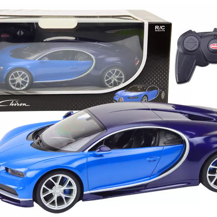 RC Nuotoliniu būdu valdomas automobilis 1:14 Bugatti Veyron Chiron mėlynas