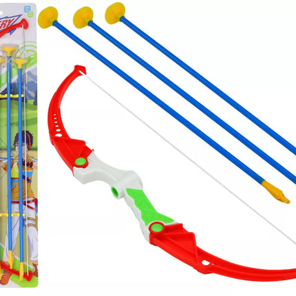 Šaudymo iš lanko rinkinys su lanku ir strėlėmis su siurbtukais, 3 dalys