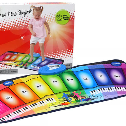 Mokomasis muzikinis šokių kilimėlis „Vaivorykštės pianinas“