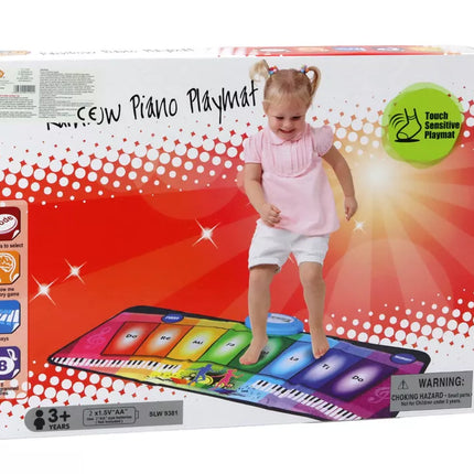 Mokomasis muzikinis šokių kilimėlis „Vaivorykštės pianinas“