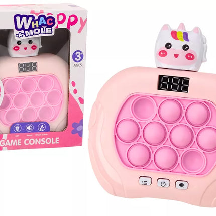 Pop-It Wac A Mole žaidimas Vienaragis Šviesos Garsai Rožinis