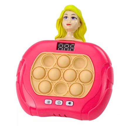 Pop It "Wac A Mole" lėlė su šviesomis, garsais, rožinis žaidimas