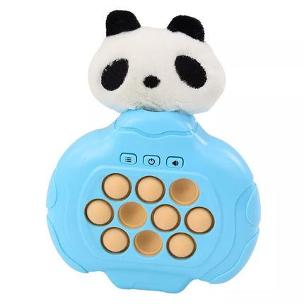 Pop-It Panda Žaidimo Pliušinis Mėlynas Arkadinis Konsolės Pultelis Su Vibracijomis