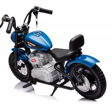 Variklis A9902 su baterijomis, 36 V, mėlynas