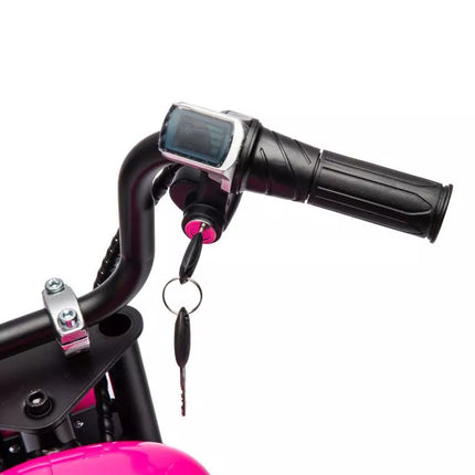 Variklis A9902, maitinamas baterijomis, 36 V, rožinis