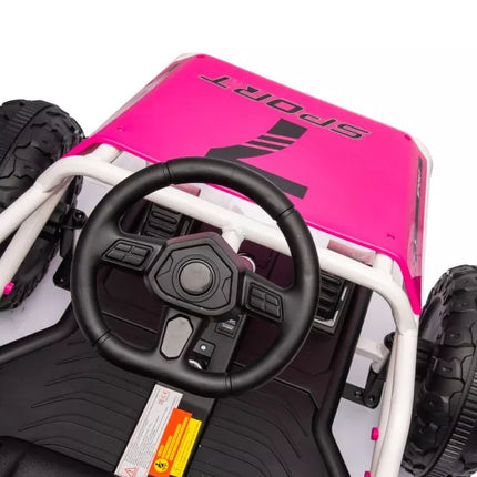 Akumuliatorinis bagis A8812 rožinis 24V