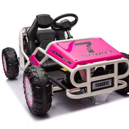 Akumuliatorinis bagis A8812 rožinis 24V