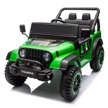 Vaikiškas elektromobilis YSA8813 žalias, 24V