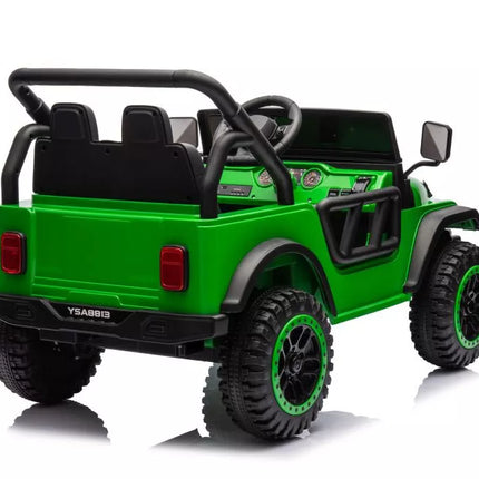 Vaikiškas elektromobilis YSA8813 žalias, 24V