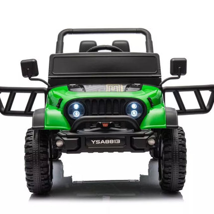 Vaikiškas elektromobilis YSA8813 žalias, 24V