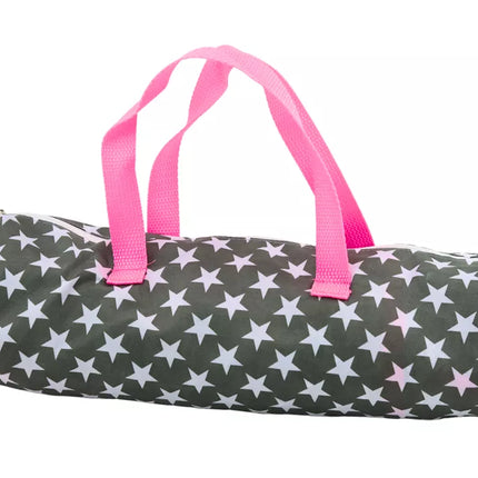 Žvaigždžių lova lėlėms Alice pilka rožinė